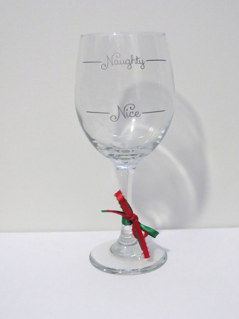 naughty nice wine glass