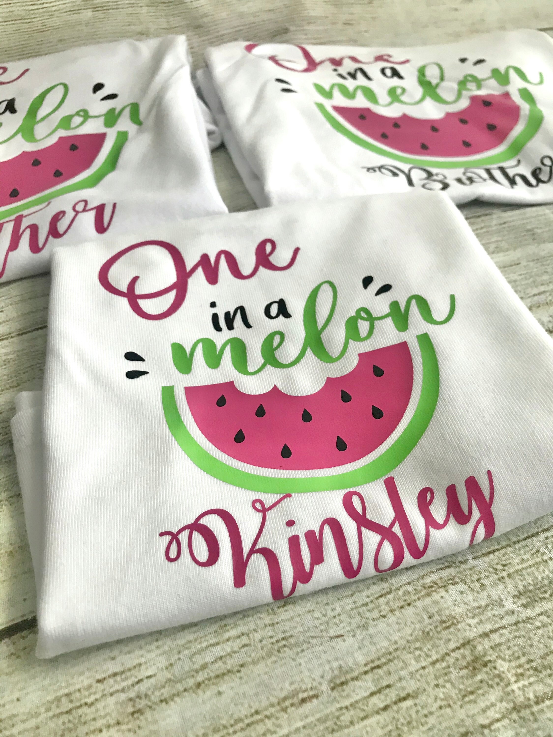 Download Kids One in a Melon 1st Birthday Shirt / One in a Melon ...