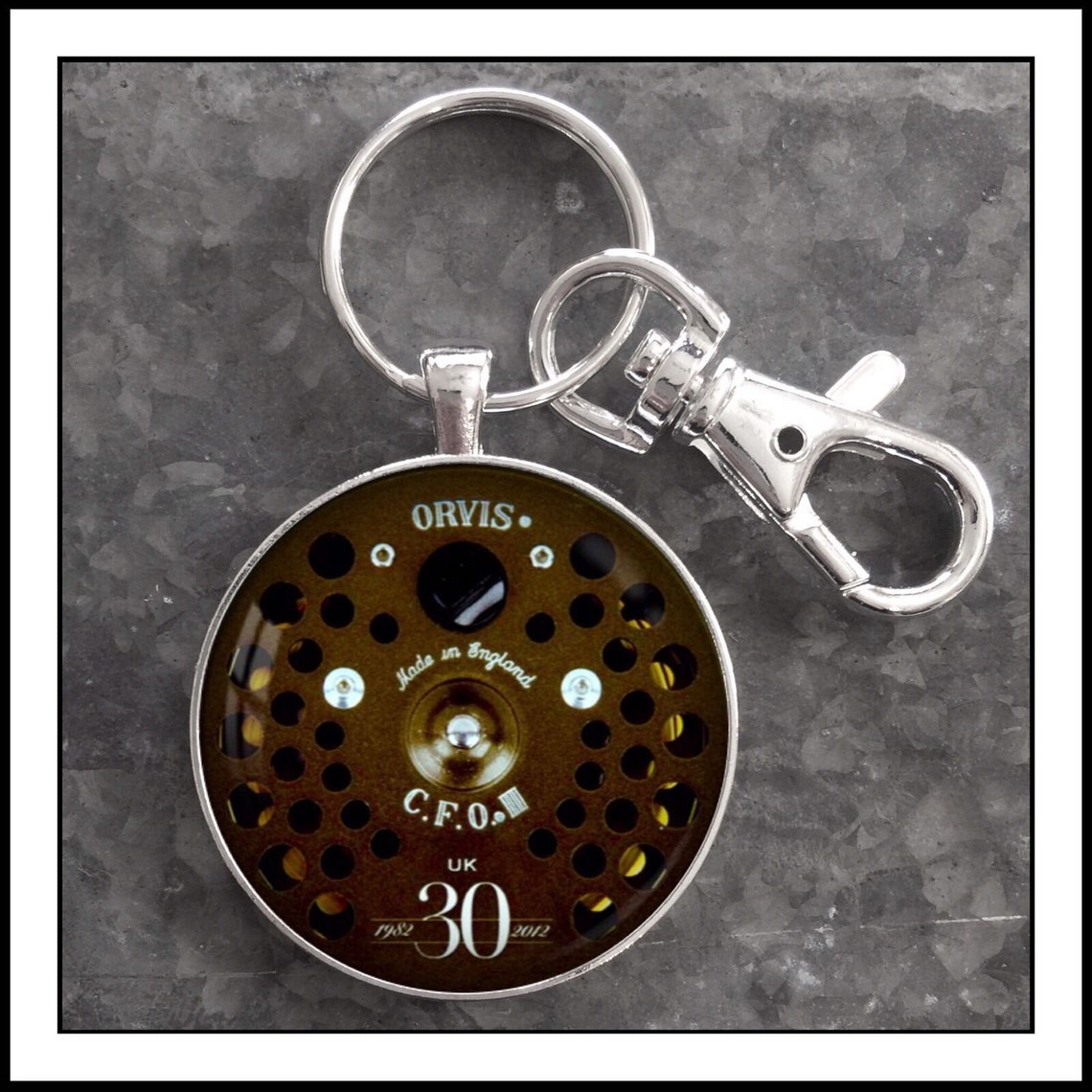 Vintage Orvis fly fishing reel photo keychain key chain Gift Etsy