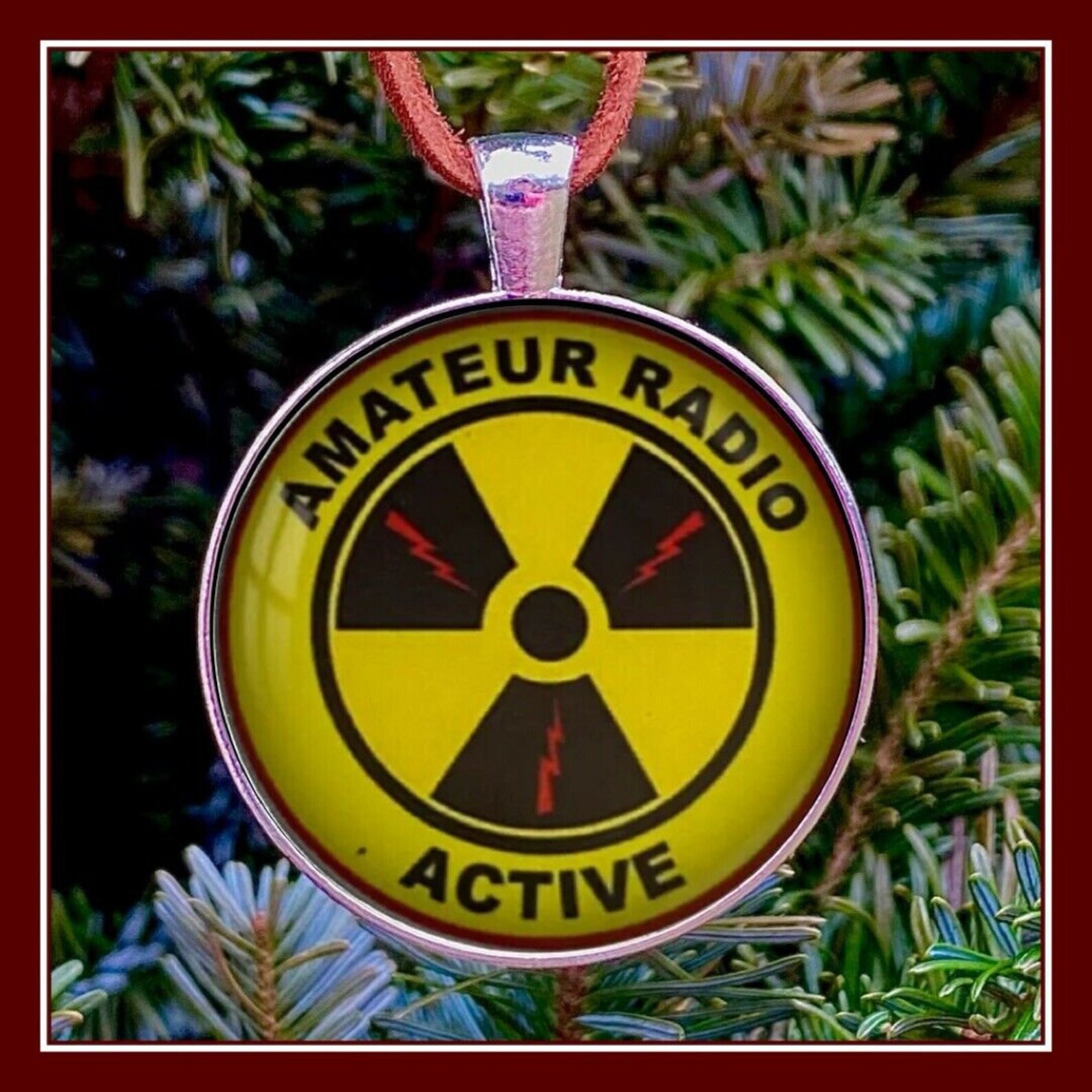 Amateur Radio Emblem Ham Operator Emblem Photo Ornament Gift Etsy