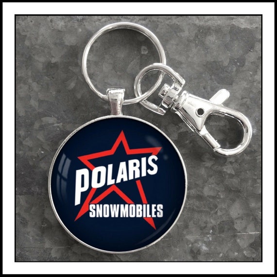 Polaris Snowmobile Emblem Photo Keychain Snow Machine Gift Etsy