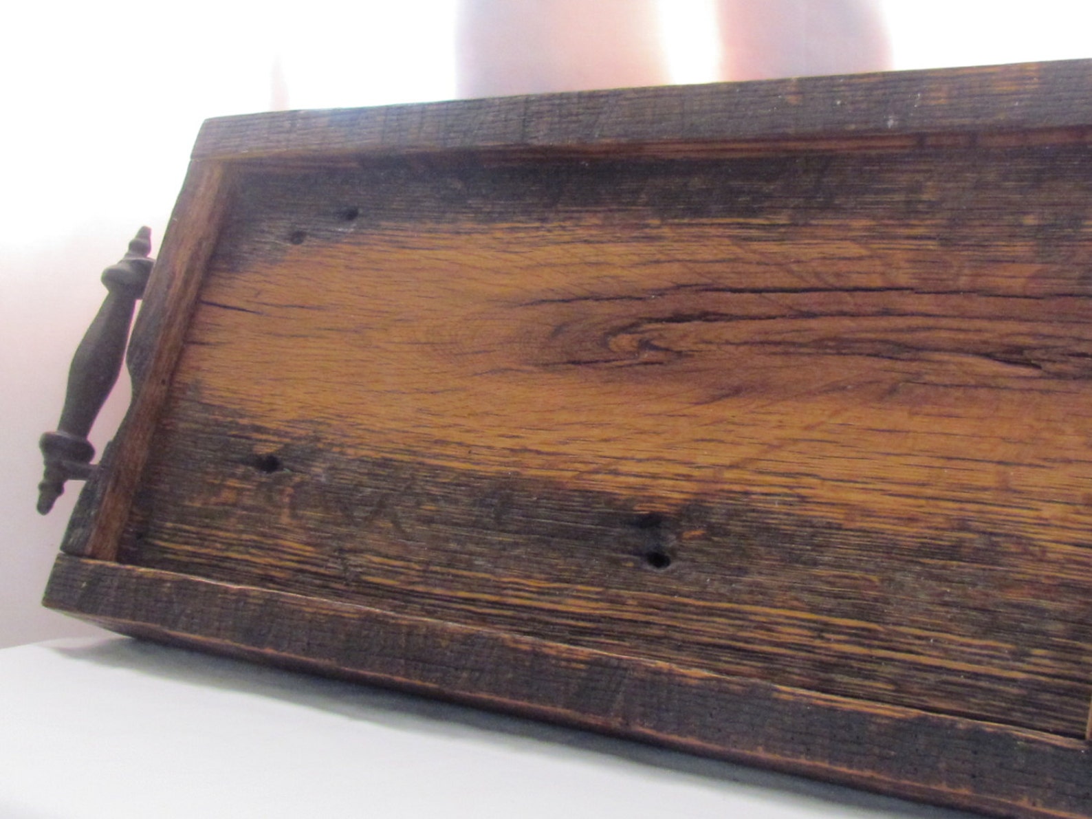 Reclaimed Wood Serving Tray Barn wood tray Etsy