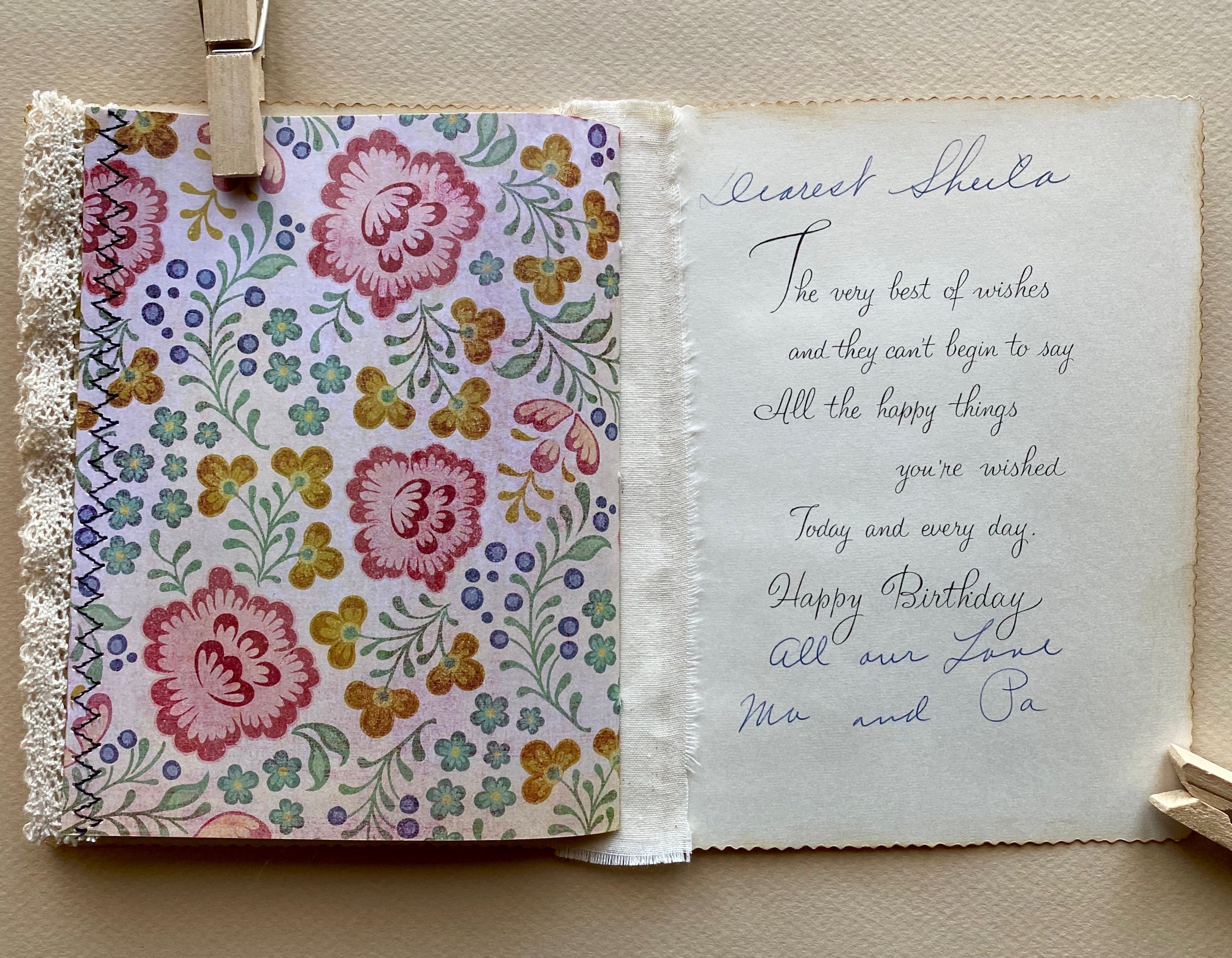 Greeting Card Junk Journal Mini Junk Journal Handmade from a Etsy