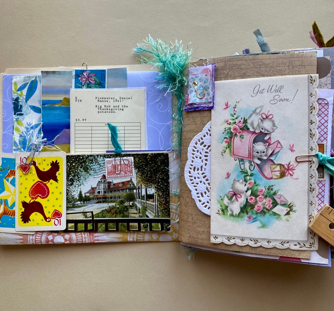 Flowish Junk Journal Eclectic Mixed Paper Flow Journal DIY Etsy