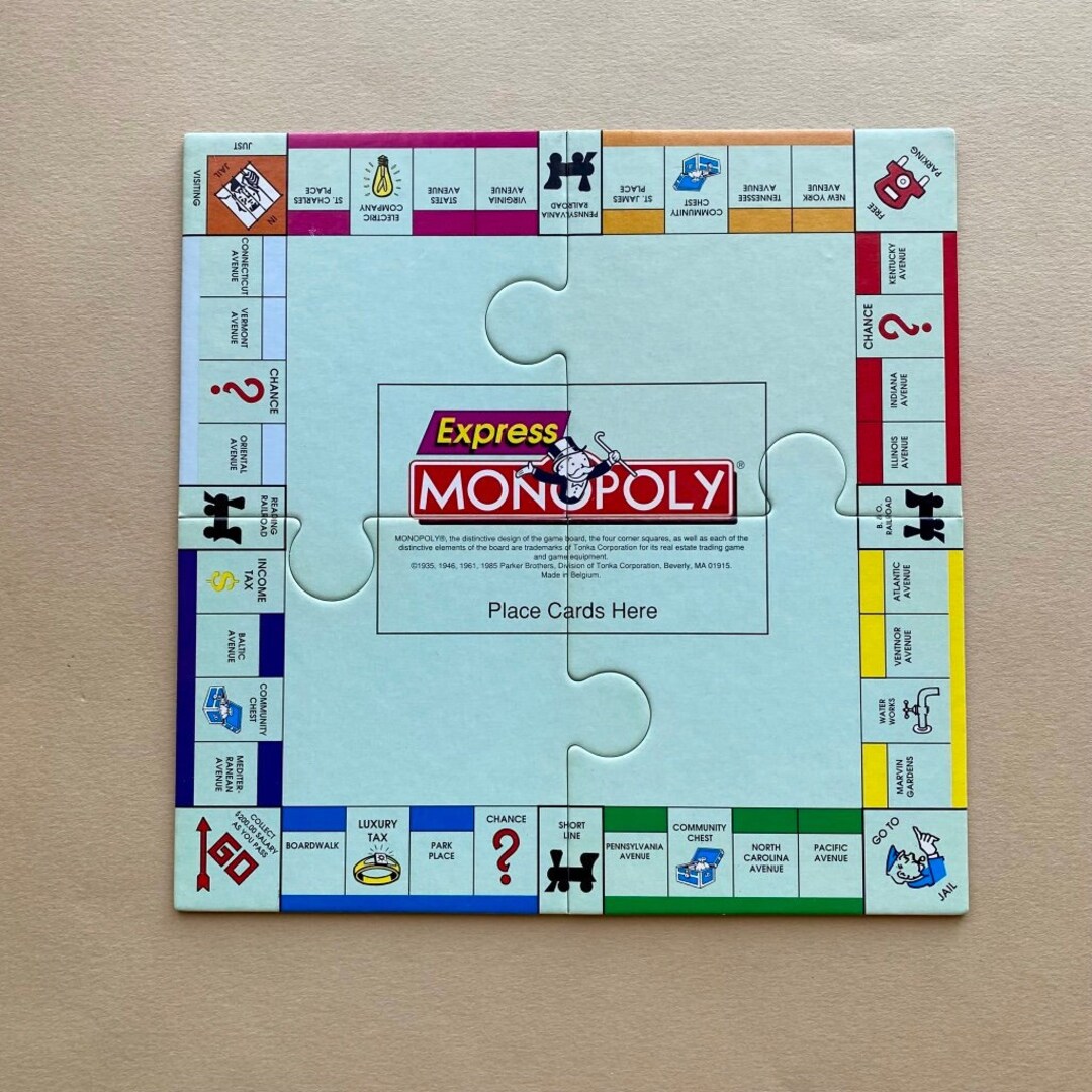 Vintage Express Monopoly Card Game Board Collectible Vintage Etsy