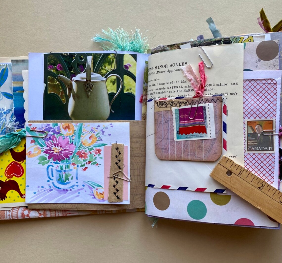 Flowish Junk Journal Eclectic Mixed Paper Flow Journal DIY Etsy