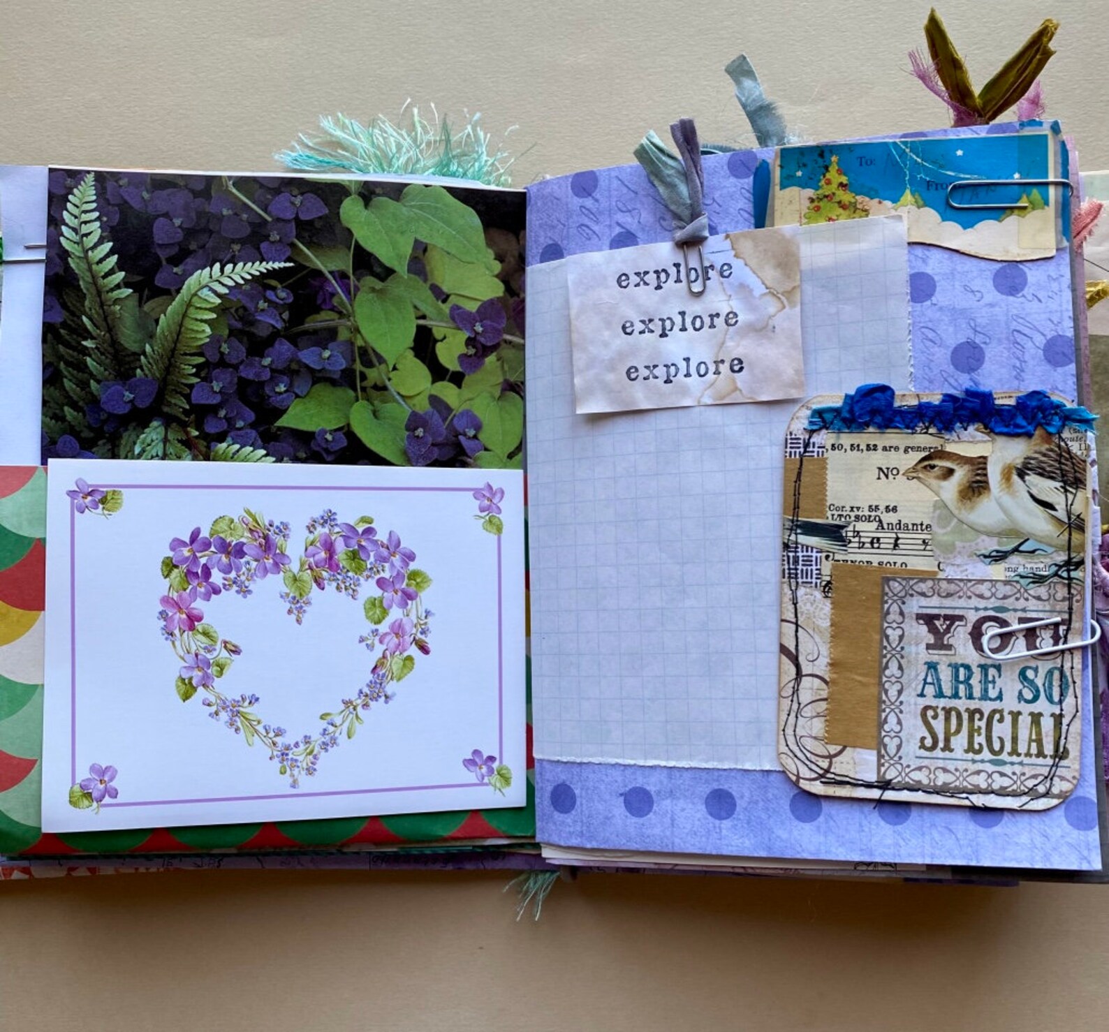 Flowish Junk Journal Eclectic Mixed Paper Flow Journal DIY Etsy