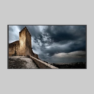 Castelo de Palmela - Stormy Night | Portugal | Samsung Frame TV Art | Frame TV Art | Digital Download