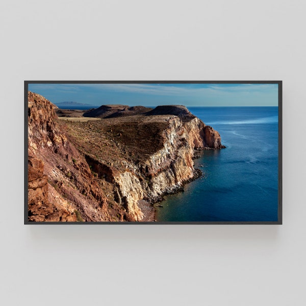 Samsung Frame TV Art / Frame TV Art / Digital Download / Tramonto in Messico / Mare di Cortez / Paesaggio / Fotografia