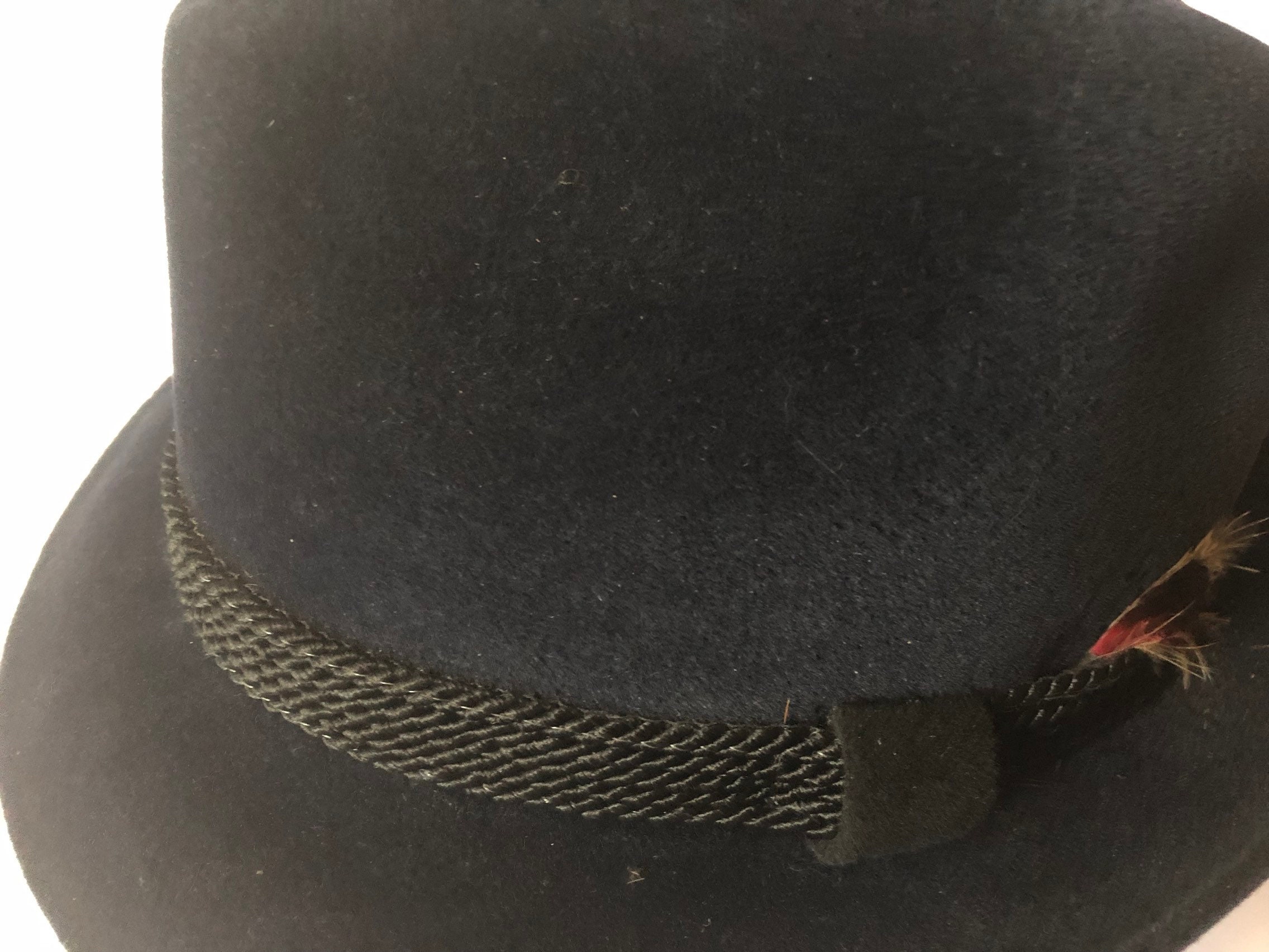 Vintage Navy Blue Dobbs Men's Felt Hunter Mountain Fedora | Etsy