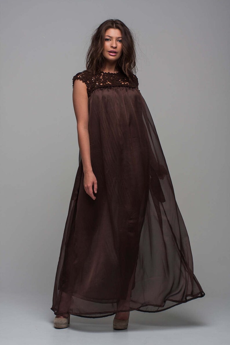 maternity brown dress