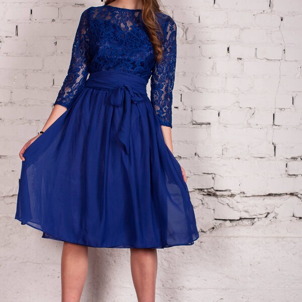 Lace Formal Dress Etsy