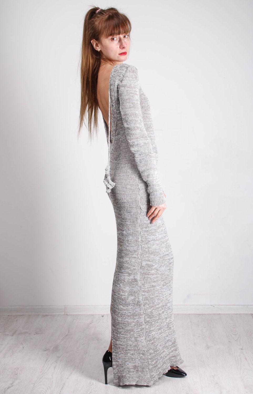 light grey maxi