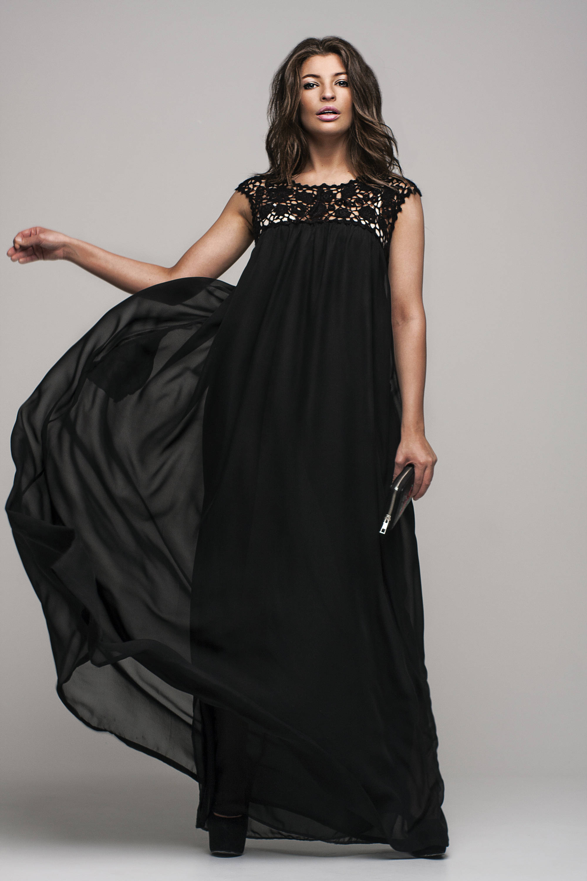 Black lace maxi dress Maternity dress Cocktail floor dress Etsy