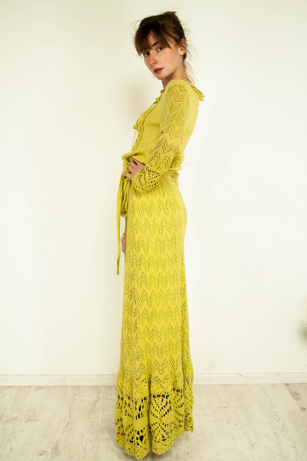 Crochet Dress Crochet Maxi Dress Crochet Lace Dress Light Etsy