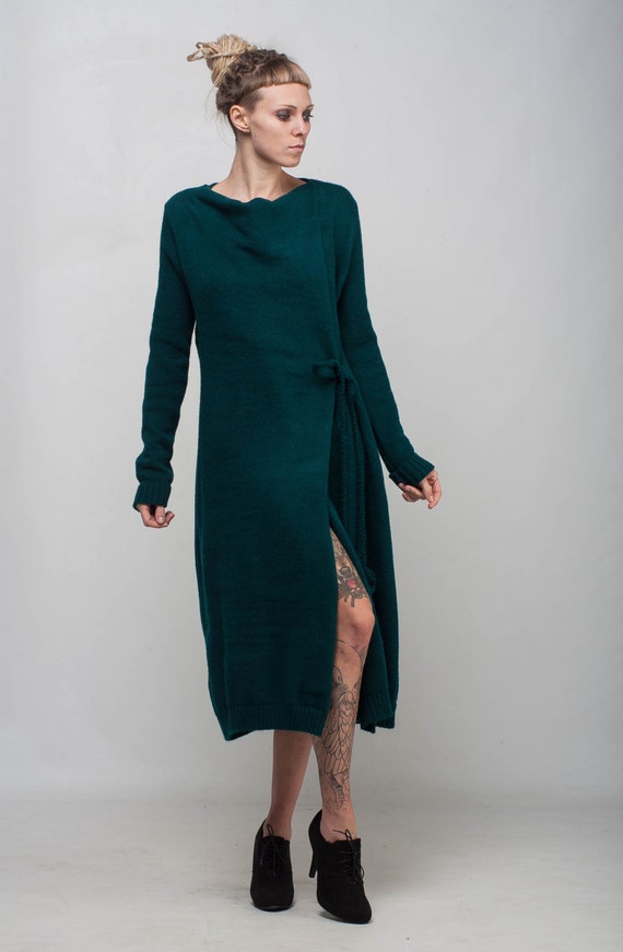 emerald green midi cocktail dress