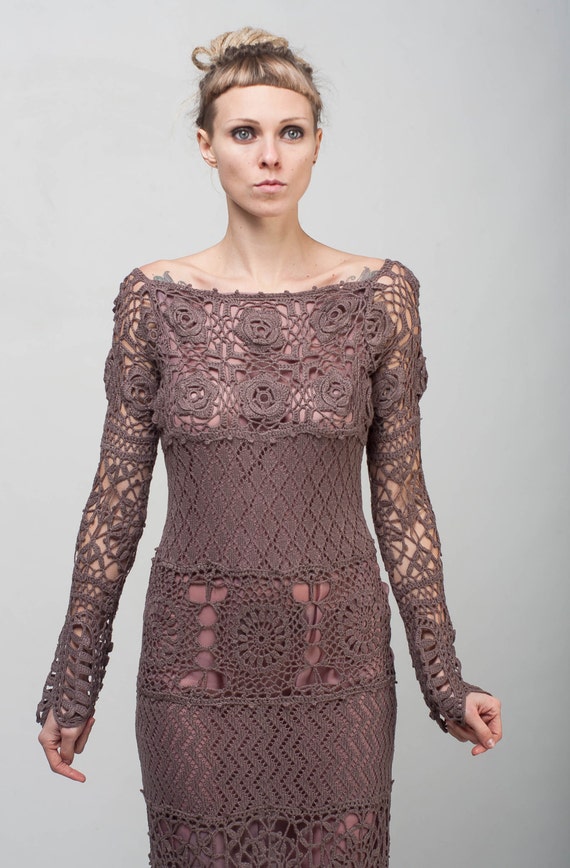 crochet lace dress