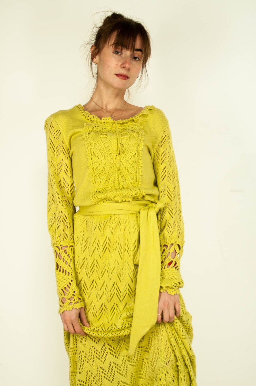 Crochet Dress Crochet Maxi Dress Crochet Lace Dress Light Etsy