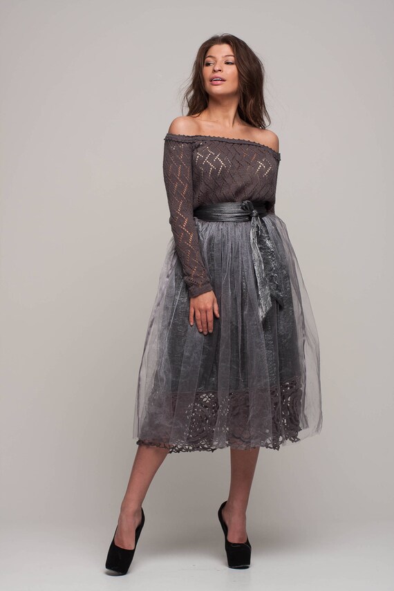 gray special occasion dresses