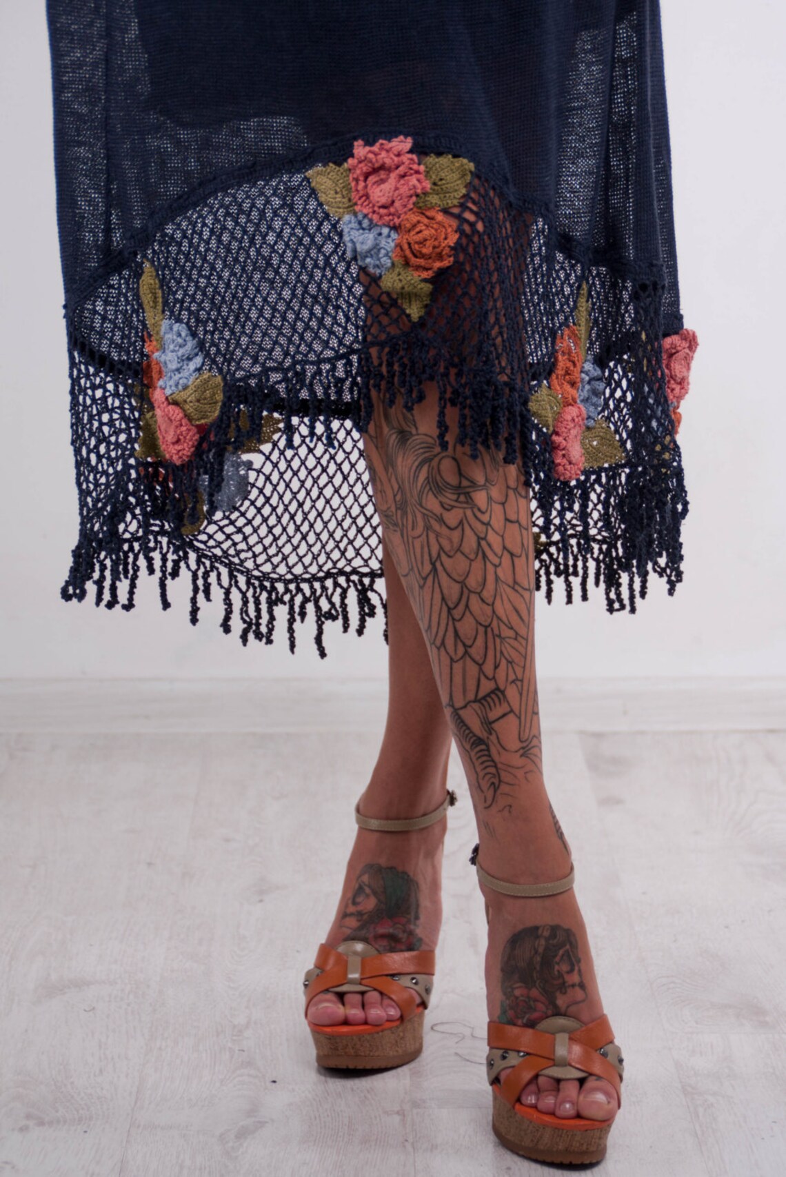 Crosa - Bohemian Crochet Feather Sundress