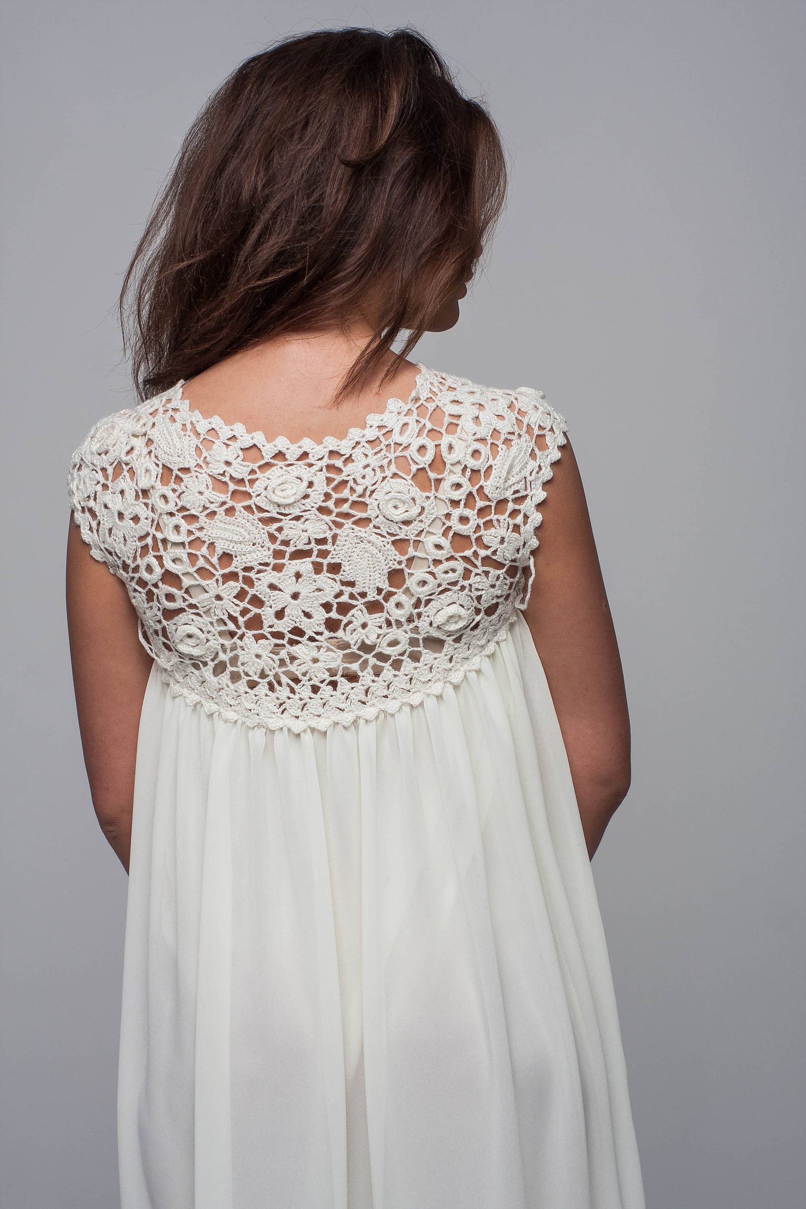 Ivory Bridal Dress Maternity Creamy Dress Bridesmaid Lace Etsy