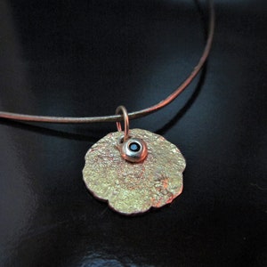Men nacklace. 14k Yellow gold pendant with 0.02ct Black Diamond, on a leather chain. UNIQUE necklace.