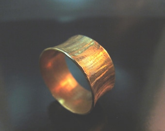 Ehering aus massivem 14-karätigem Gold für Damen | Handgefertigt & individuell anpassbar | Statement-Ring
