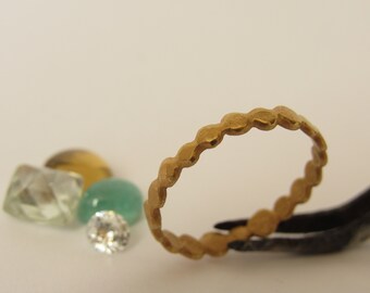 14k Solid Gold Wedding Ring | Simple Thin Band for Women