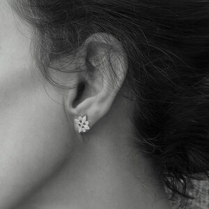 Stud earrings. Sterling Silver earrings. Earrings for women/girls. Handmade earrings.