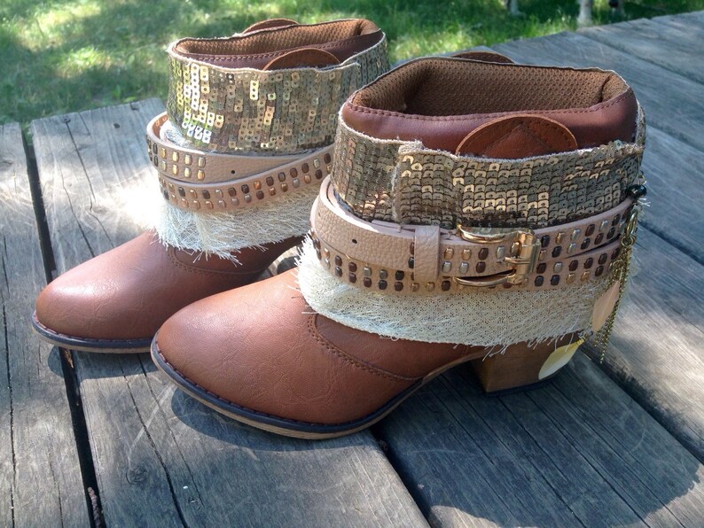 Size 8 in stock Hipster Fashion Gold Inspired Faux Leather Etsy