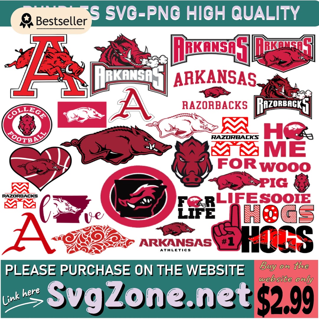 Custom Razorbacks Logo Arkansas-Razorbacks SVG Logo Instant Download N-C-A-A Logo SVG - Etsy.de