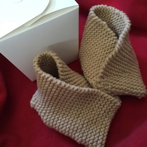 Fortune cookie baby booties top
