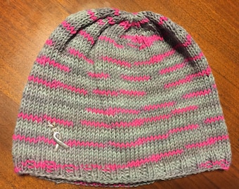 Breast Cancer Bamboo Chemo Cap, Knitted