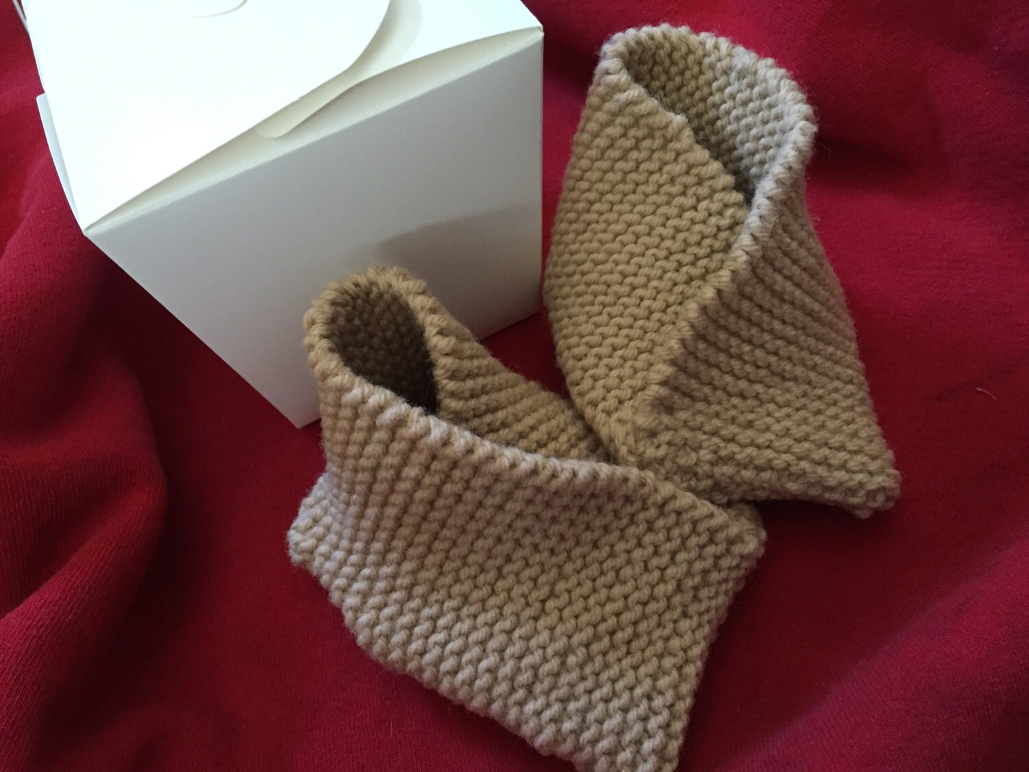 fortune cookie booties knitting pattern