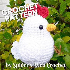 Crochet Pattern: Chicken Amigurumi Plush Toy Digital Download PDF File image 1