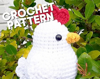 Crochet Pattern: Chicken Amigurumi Plush Toy - Digital Download PDF File