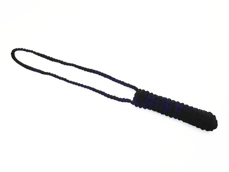 E-Zig Lanyard Vape Halter Handarbeit gehäkelt 100% Baumwollgarn 5 Zoll langer Körper 15 Bügel-Tropfen-Halskette Benutzerdefinierte Farbe Bild 2