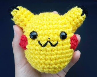 Yellow Little Monster Plush | Cute Baby Critter | Small 4 Inches | Stuffed Decoration Little Plushie Toy | Handmade Crocheted