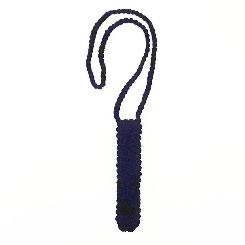 E-Zig Lanyard Vape Halter Handarbeit gehäkelt 100% Baumwollgarn 5 Zoll langer Körper 15 Bügel-Tropfen-Halskette Benutzerdefinierte Farbe Bild 3