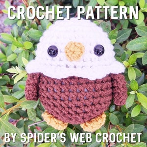 Crochet Pattern: Baby Eagle Amigurumi Plush Toy - Digital Download PDF File
