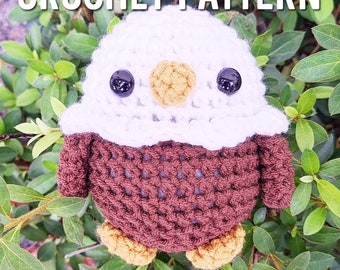 Crochet Pattern: Baby Eagle Amigurumi Plush Toy - Digital Download PDF File