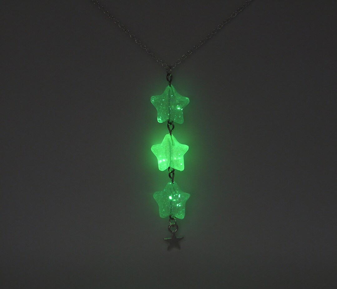 Catch A Falling Star Necklace - Yellow and White Star Drop Pendant ...