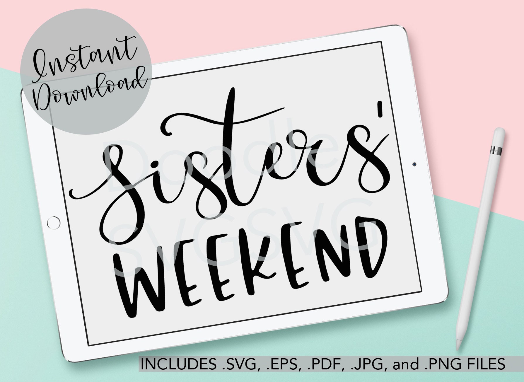 SchwesternWochenende SVGDatei / / Instant Download / / Etsy.de