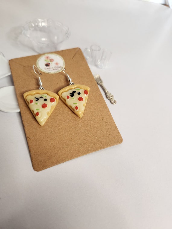 Kawaii miniature Pizza Earrings