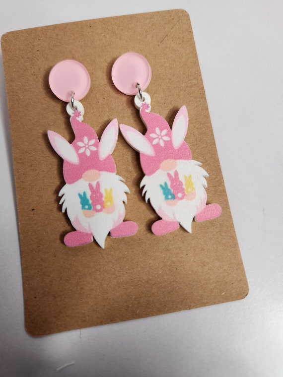 Super Cute Easter Gnome earrings