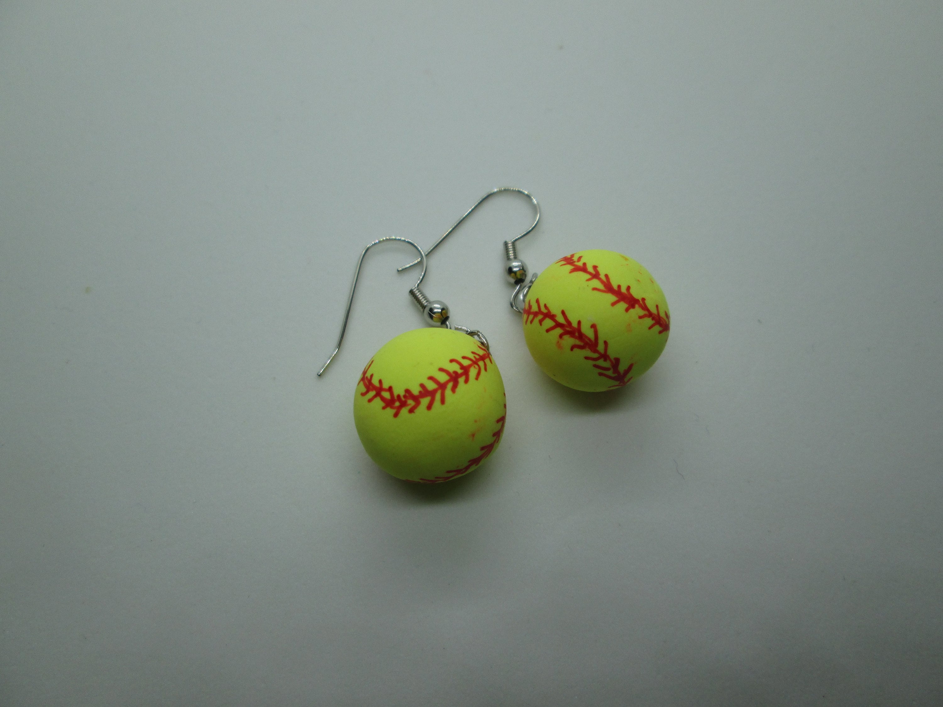 Softball Earrings Softball Charms Softball Jewelry kitcshy miniature