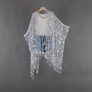 Silver beach cover up outlet