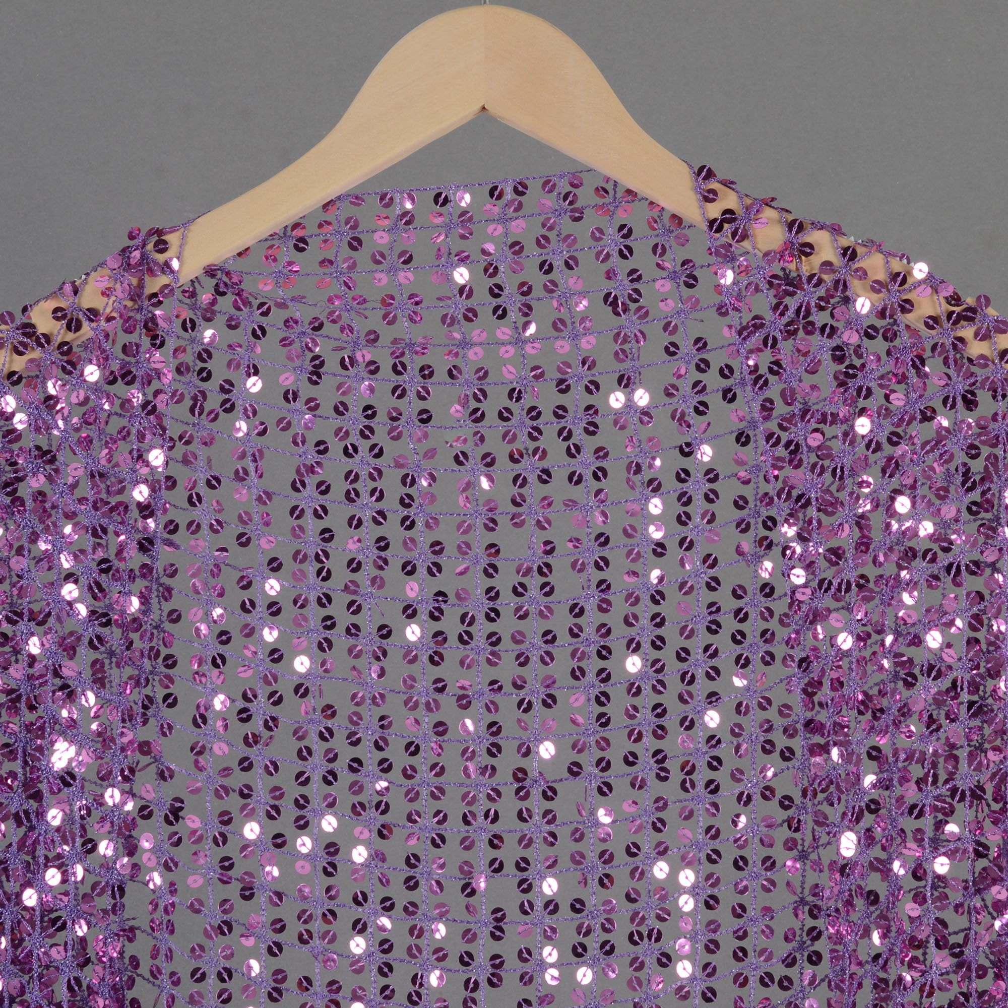 ★SCULPTOR★ Fur Trimming Glitter Shrug Lavender SC24A212PU SCULPTOR® online store