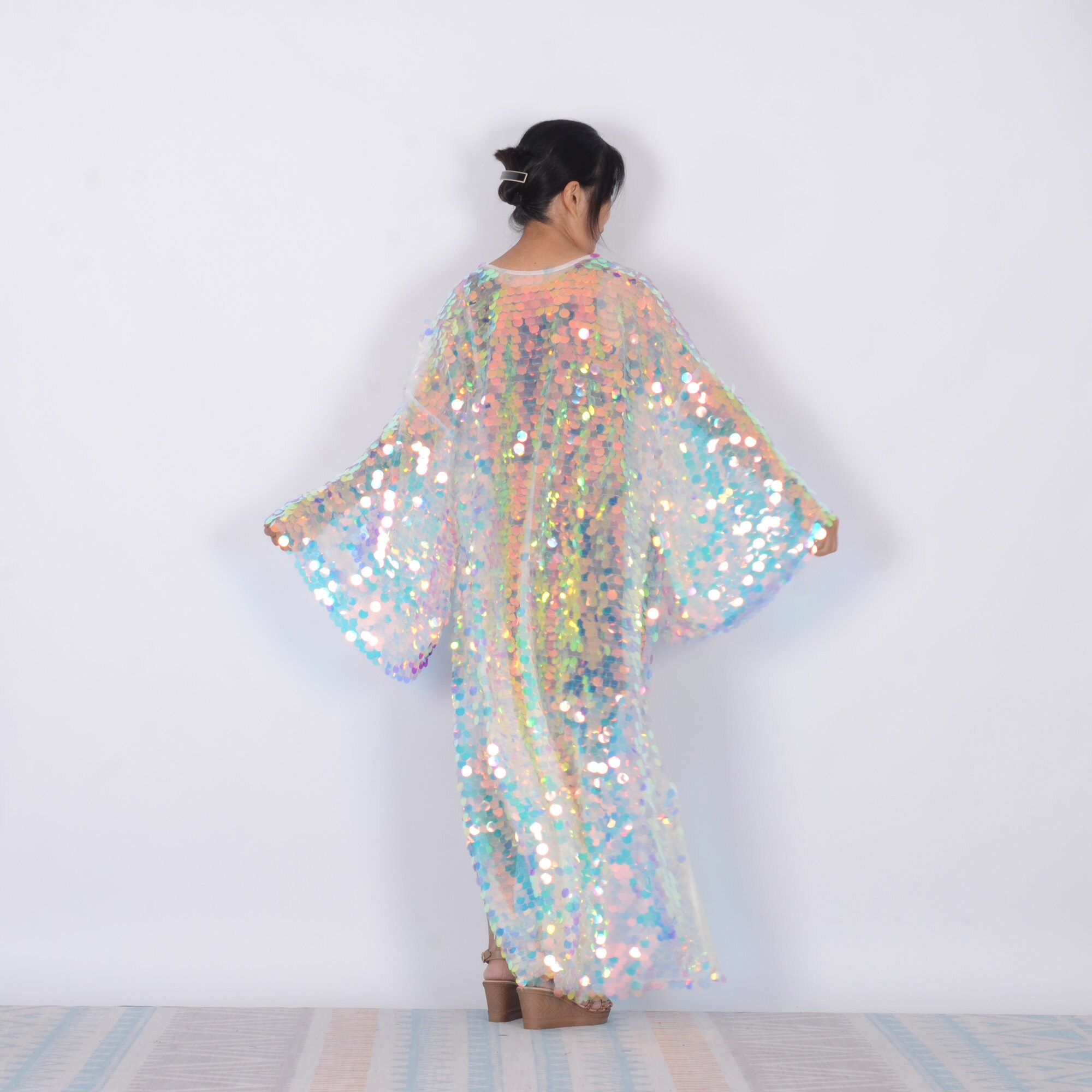 Sparkle Sequin Kimono Duster – Belle and Broome