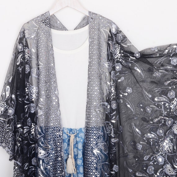 Silver shop kimono cardigan